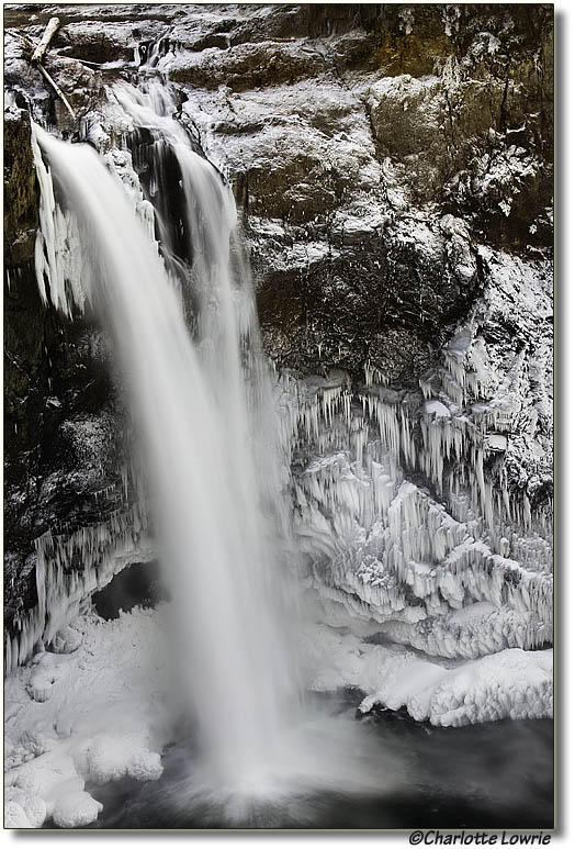Snoqualmie Falls in winter